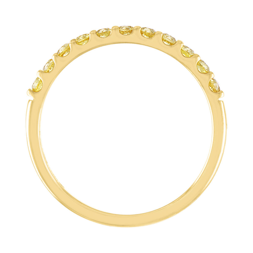 Yellow Sapphire Ring in 10K Yellow Gold