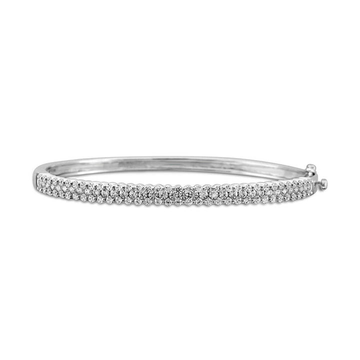 2 ct. tw. Diamond Bangle in 10K White Gold