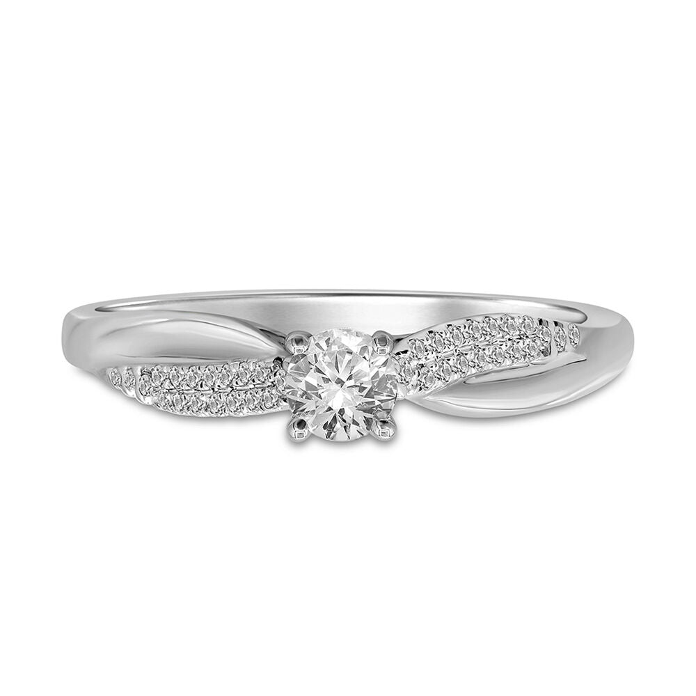 1/3 ct. tw. Diamond Engagement Ring in 10K White Gold