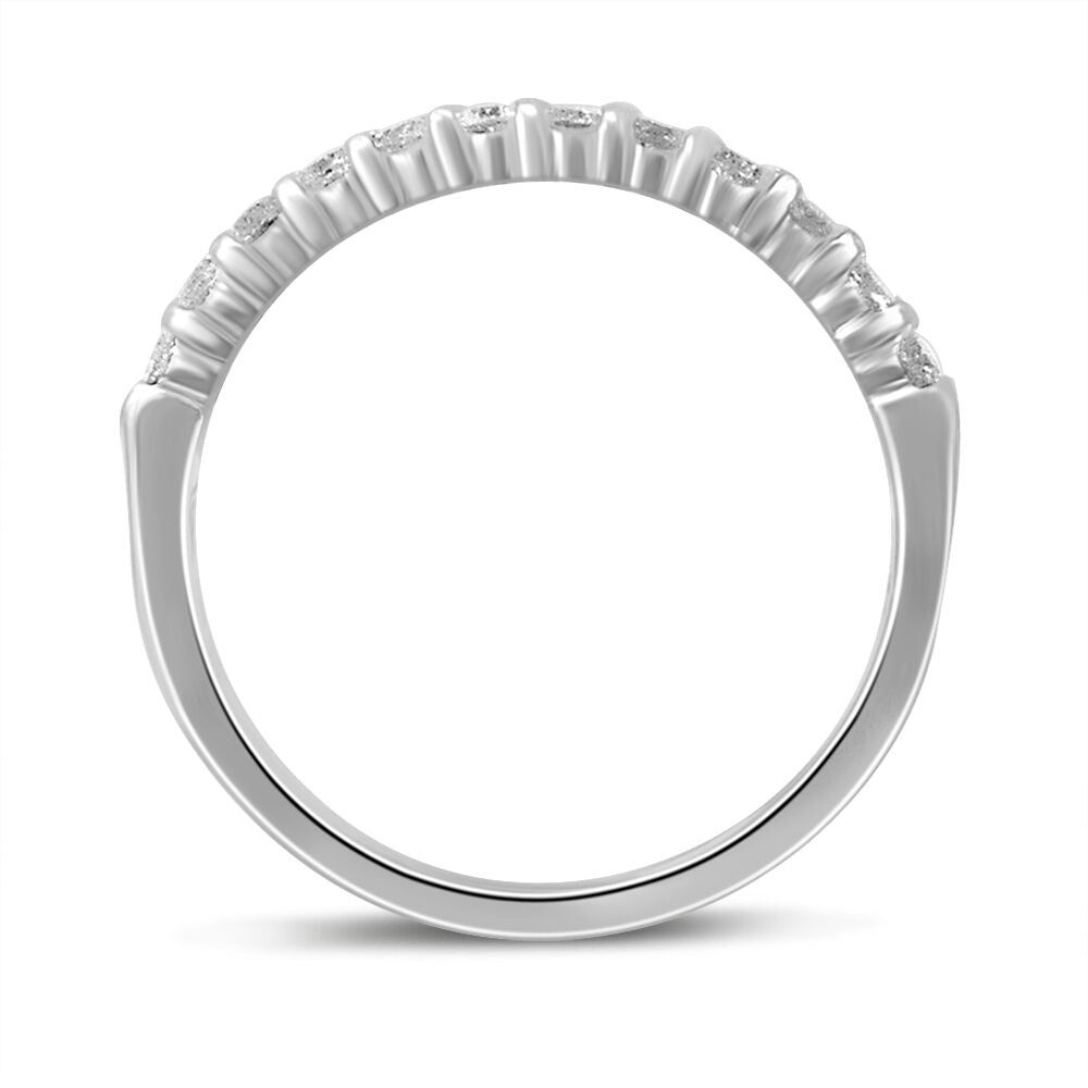 Diamond Anniversary Band in 10K White Gold (1/3 ct. tw.)