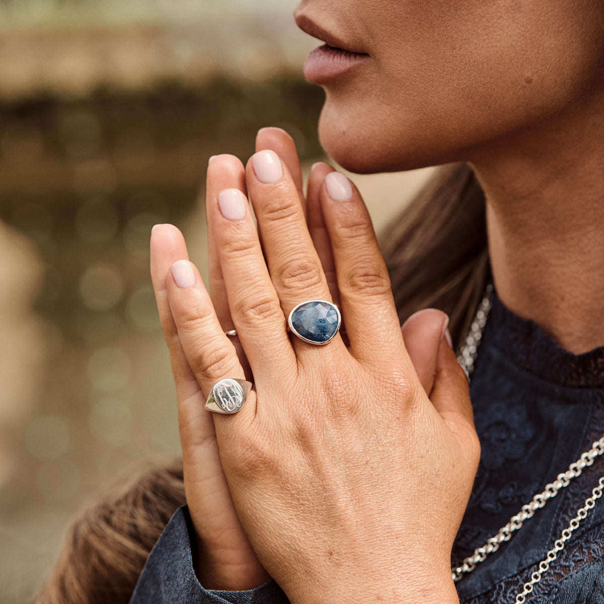 Louise Thompson Chapters Blue Sapphire Ring