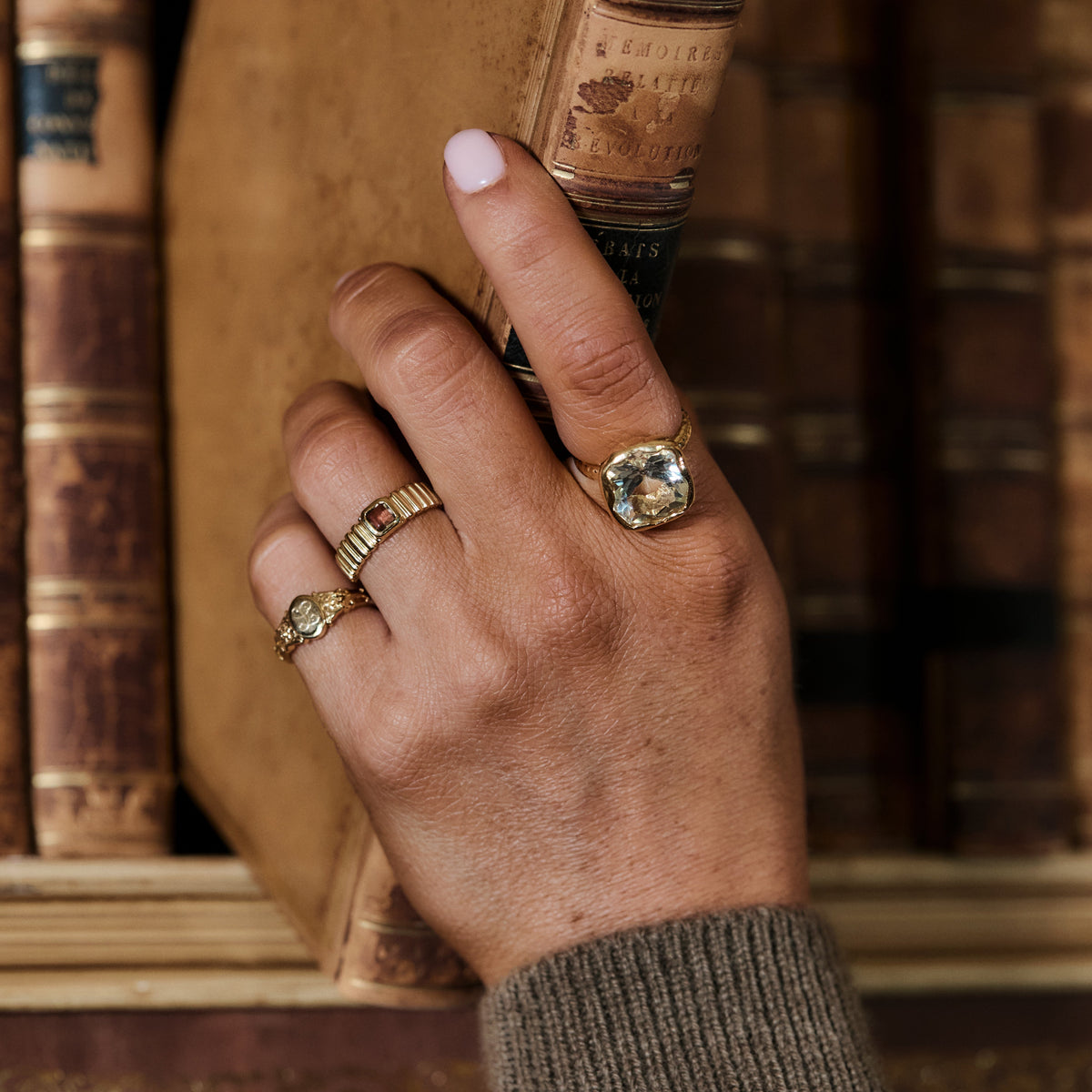 Louise Thompson Chapters Statement Cocktail Ring
