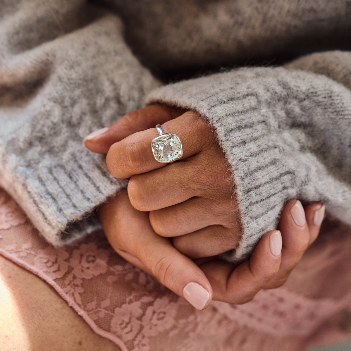 Louise Thompson Chapters Statement Cocktail Ring