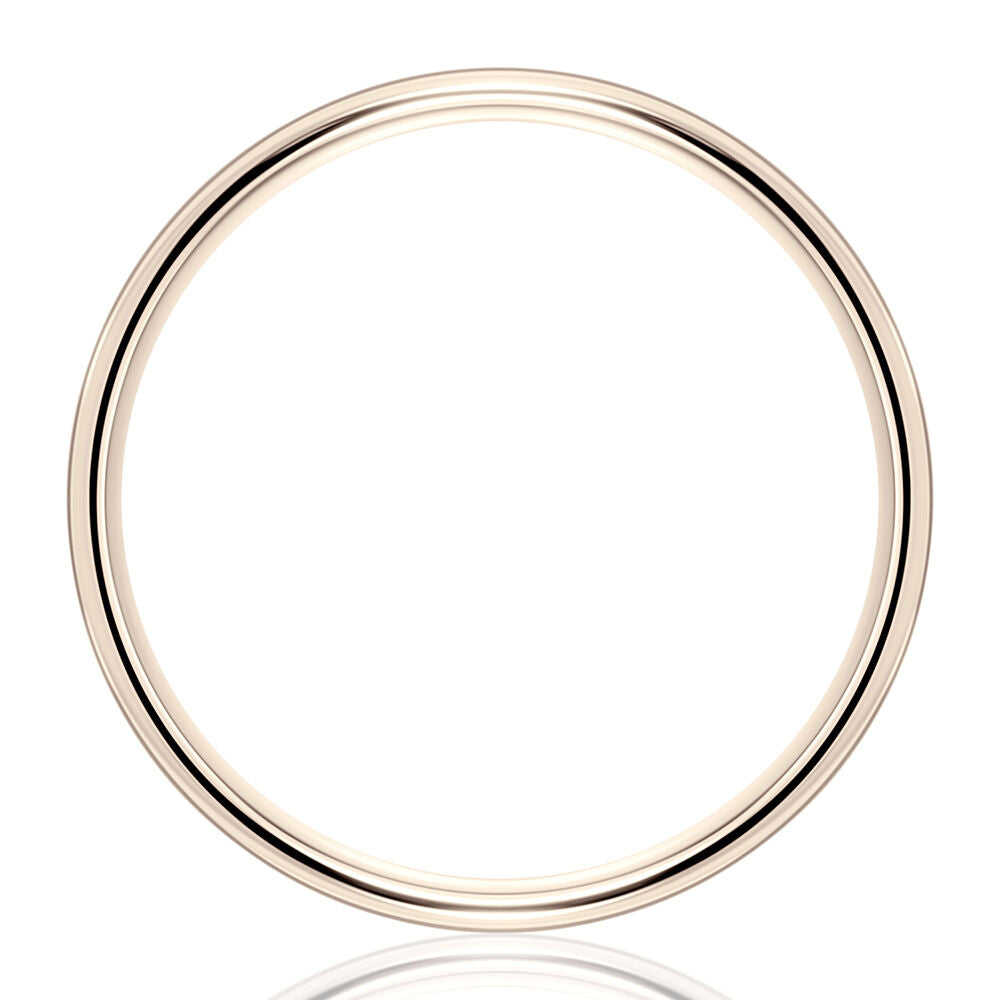 Wedding Band in 14K Rose Gold, 1MM