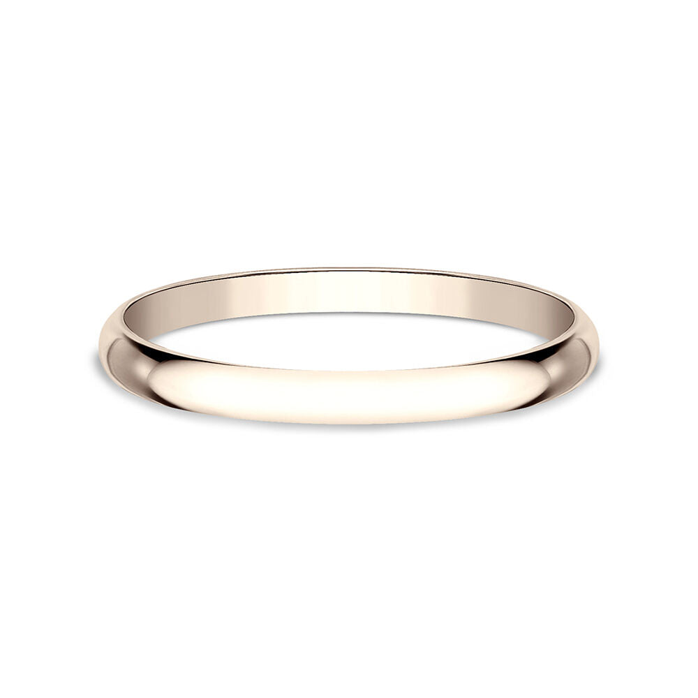 Wedding Band in 14K Rose Gold, 1MM