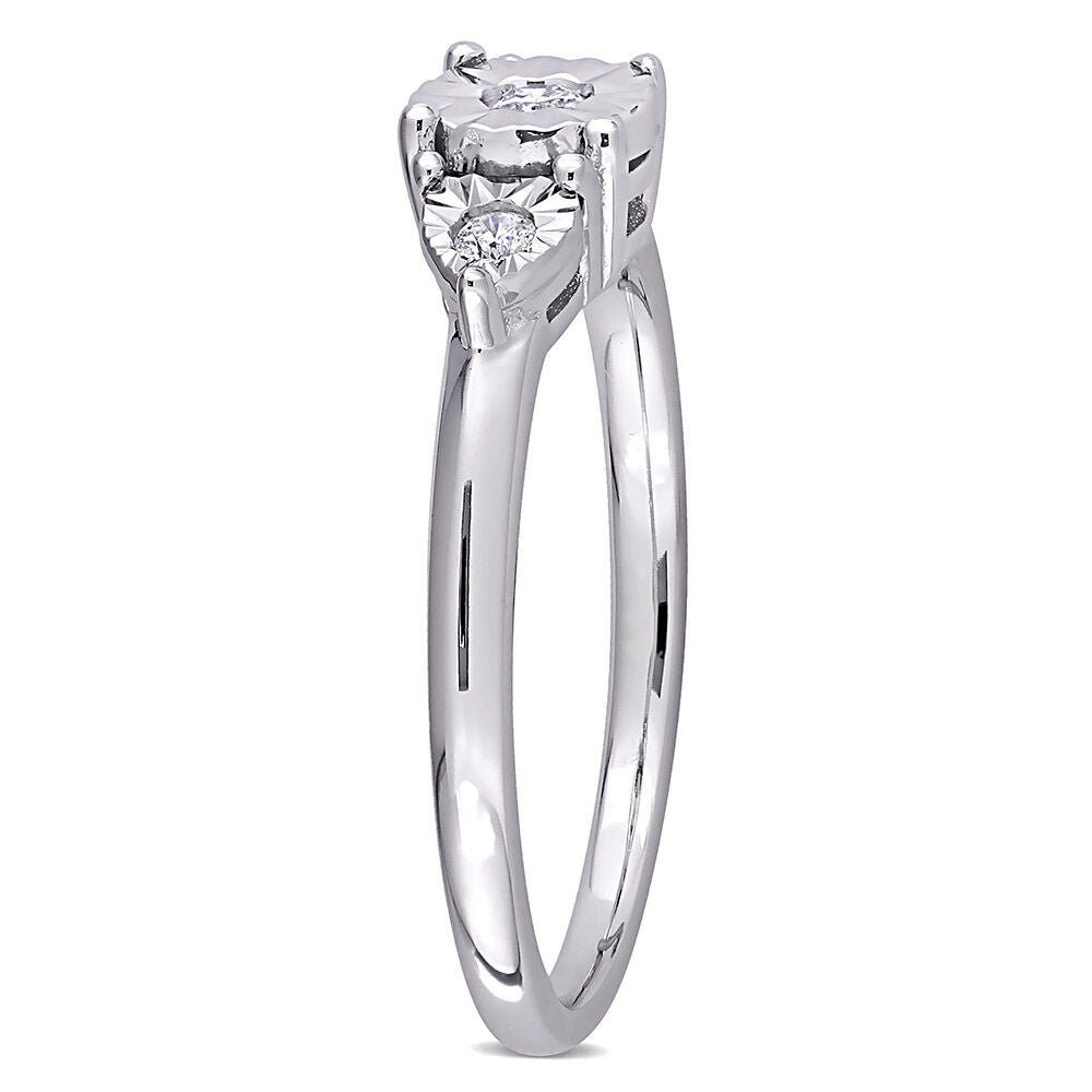 1/10 ct. tw. Diamond Promise Ring in Sterling Silver