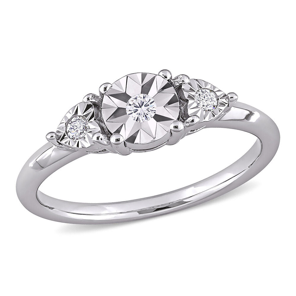 1/10 ct. tw. Diamond Promise Ring in Sterling Silver