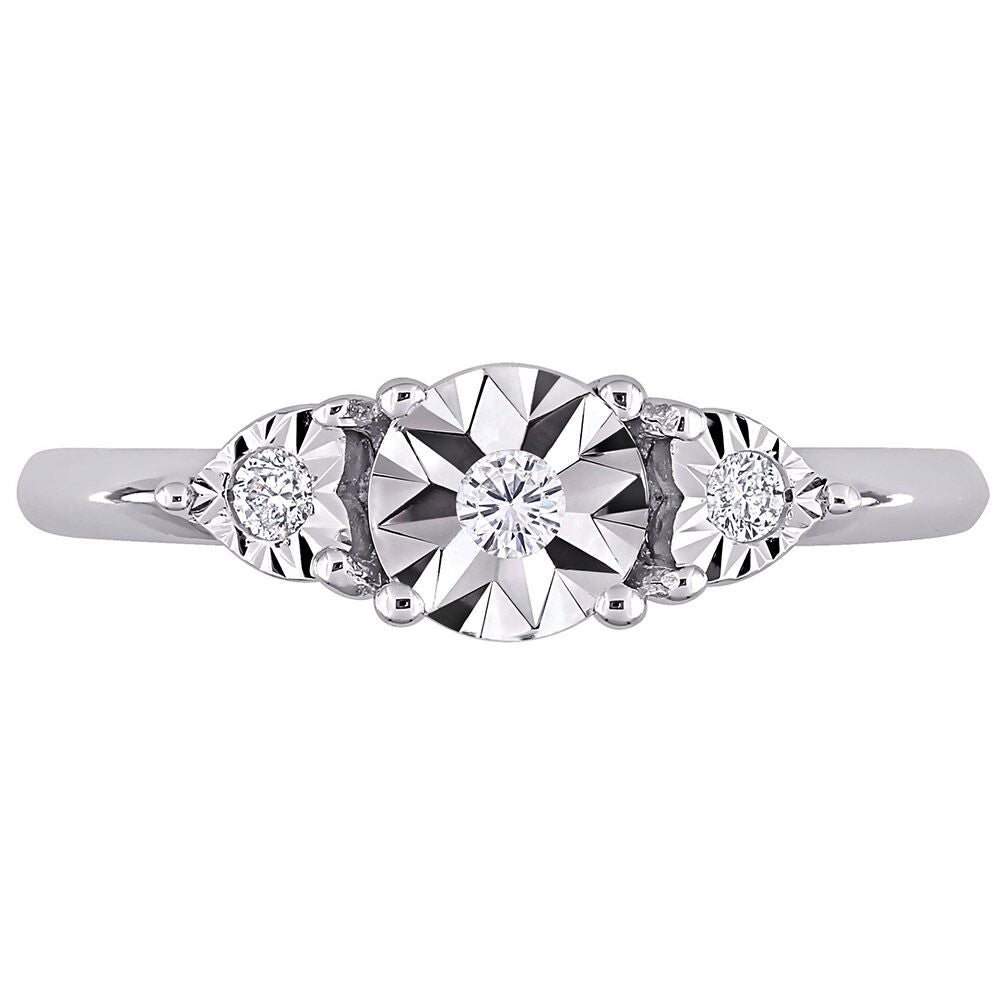 1/10 ct. tw. Diamond Promise Ring in Sterling Silver