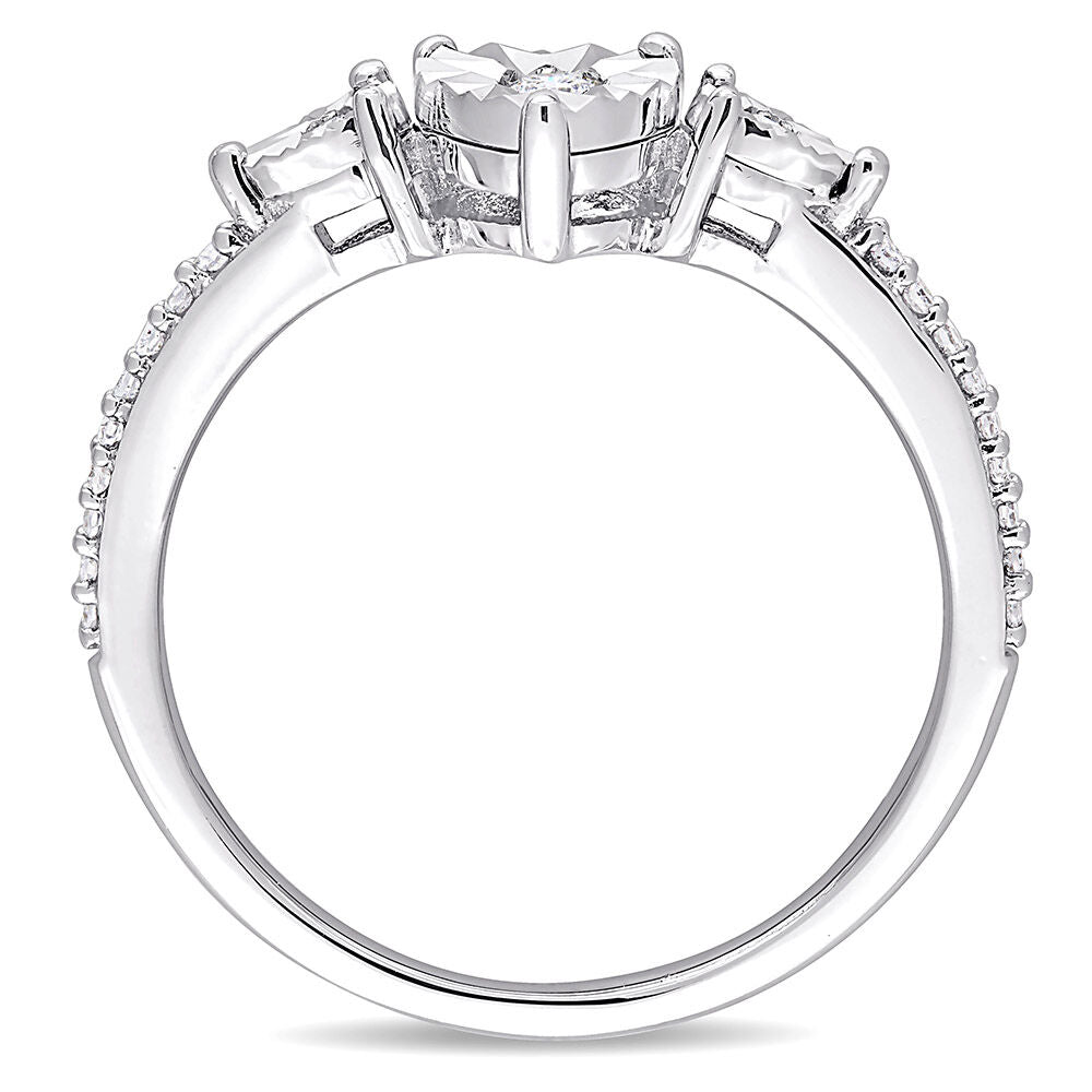 1/7 ct. tw. Diamond Promise Ring in Sterling Silver