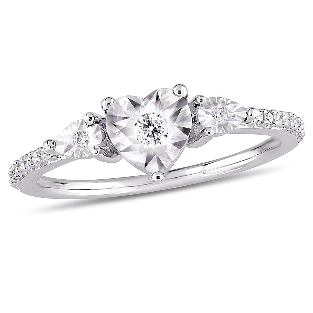 1/7 ct. tw. Diamond Promise Ring in Sterling Silver