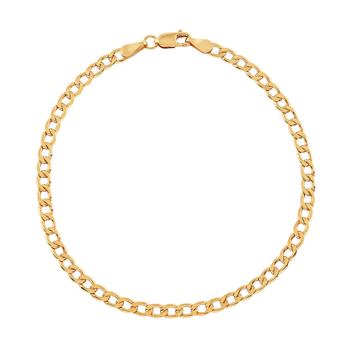 Curb Link Chain Bracelet in 14K Yellow Gold