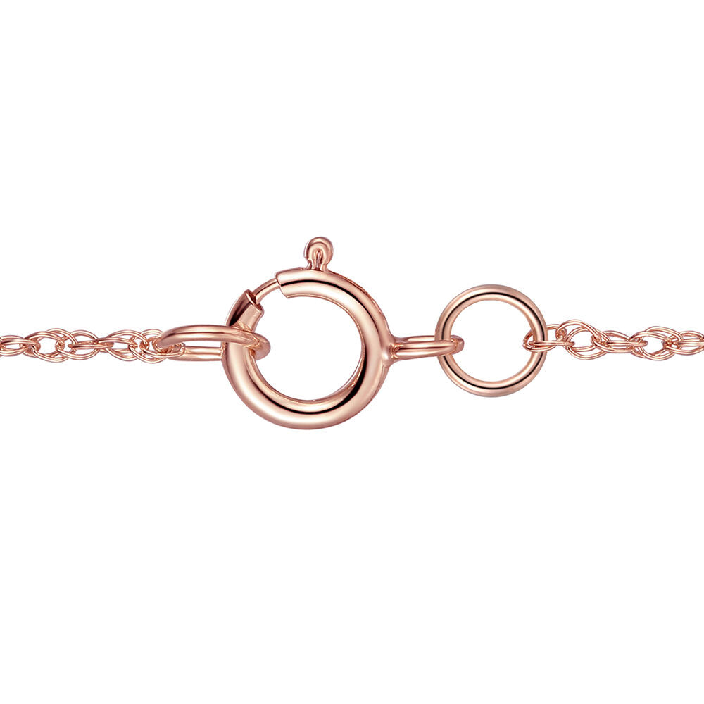 Pear-Shaped Morganite & Diamond Halo Pendant in 10K Rose Gold (1/4 ct. tw.)