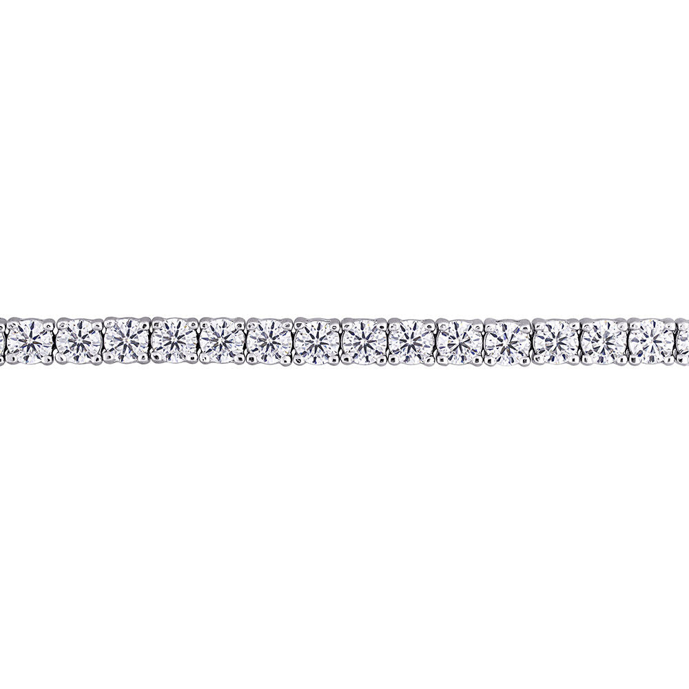 Moissanite Tennis Bracelet in Sterling Silver (5 5/8 ct. dew)