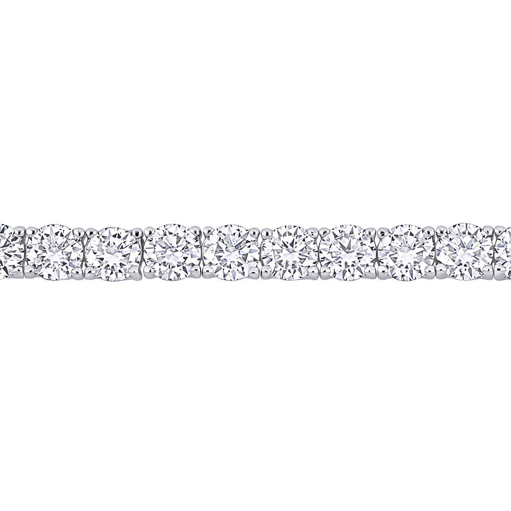 Moissanite Tennis Bracelet in Sterling Silver (9 1/2 ct. dew)