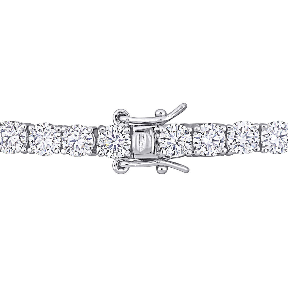 Moissanite Tennis Bracelet in Sterling Silver (9 1/2 ct. dew)