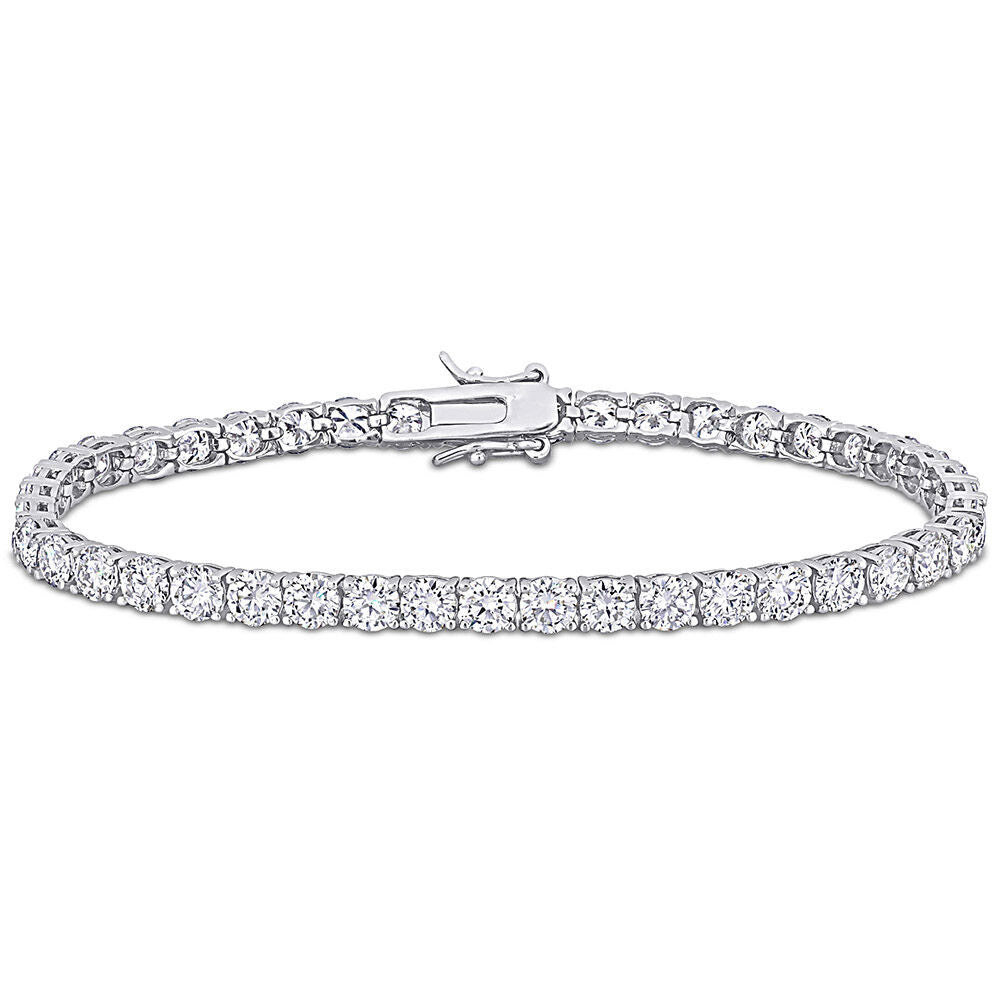 Moissanite Tennis Bracelet in Sterling Silver (9 1/2 ct. dew)