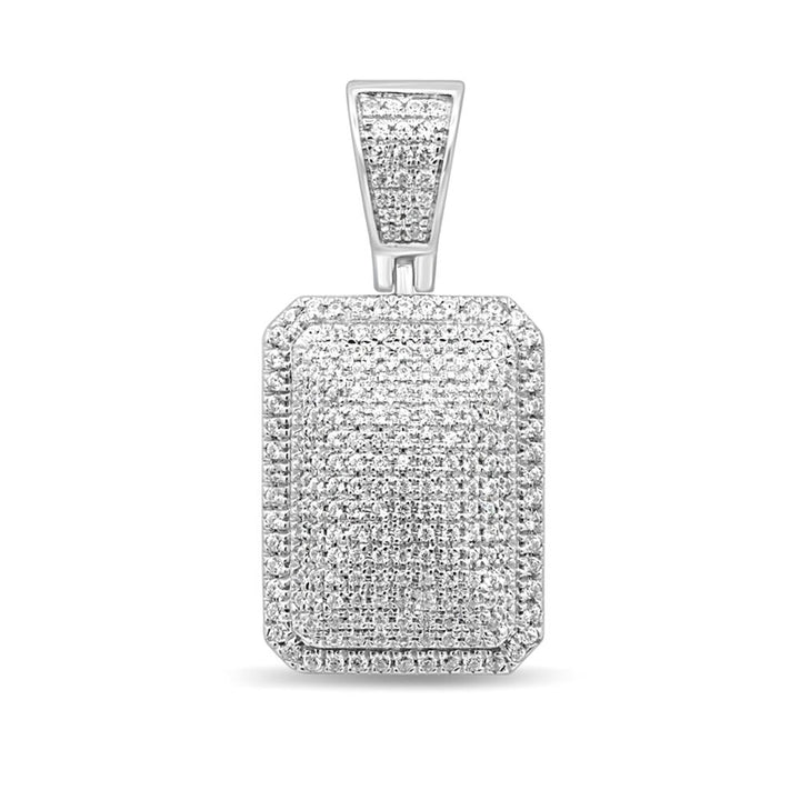Diamond Dog Tag in Sterling Silver (1/2 ct. tw.)