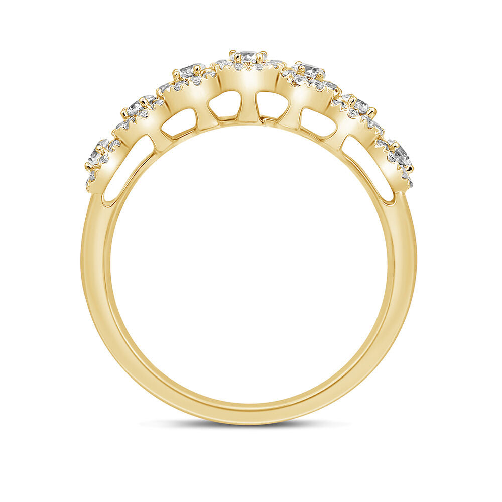 Diamond Anniversary Band with Seven Stones in 14K Yellow Gold (1/2 ct. tw.)
