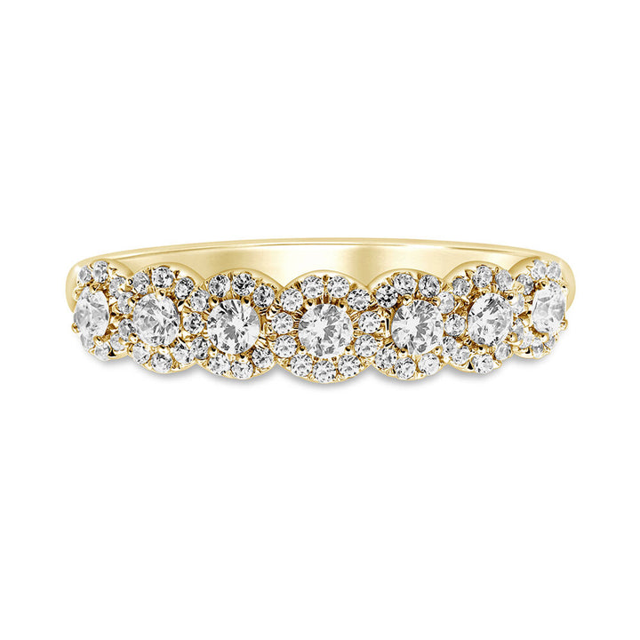 Diamond Anniversary Band with Seven Stones in 14K Yellow Gold (1/2 ct. tw.)