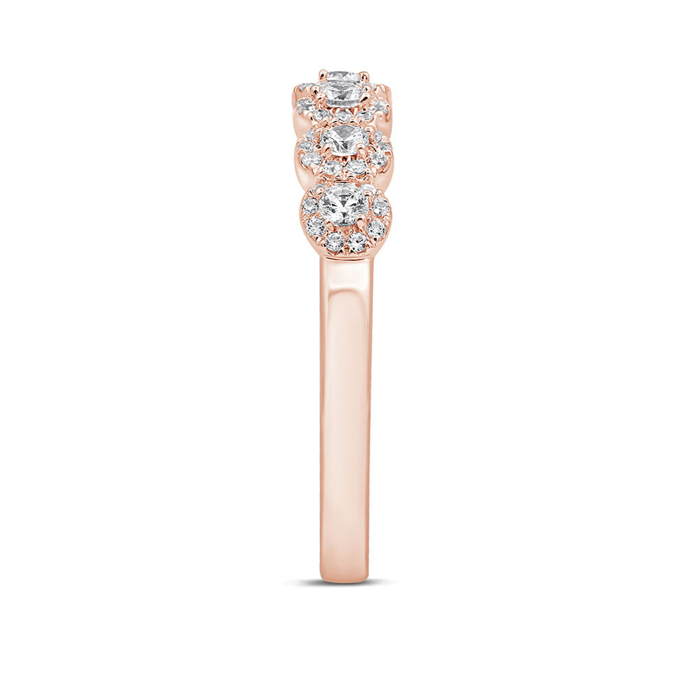 Diamond Anniversary Band with Seven Stones in 14K Rose Gold (1/2 ct. tw.)