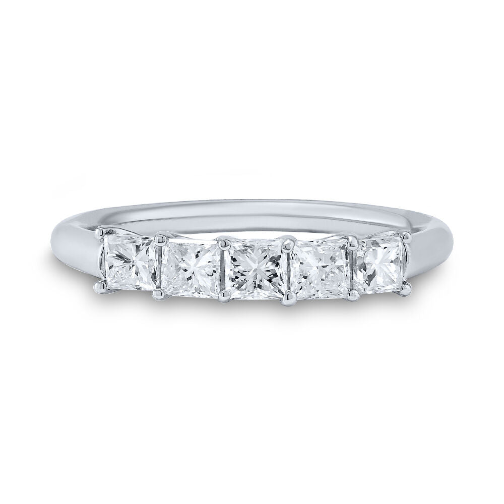 Princess-Cut Anniversary Band in 14K White Gold (1 ct. tw.)