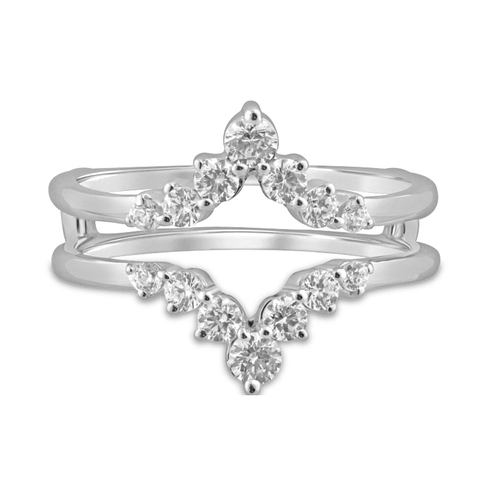 Diamond Contour Ring Enhancer in 14K White Gold (5/8 ct. tw.)