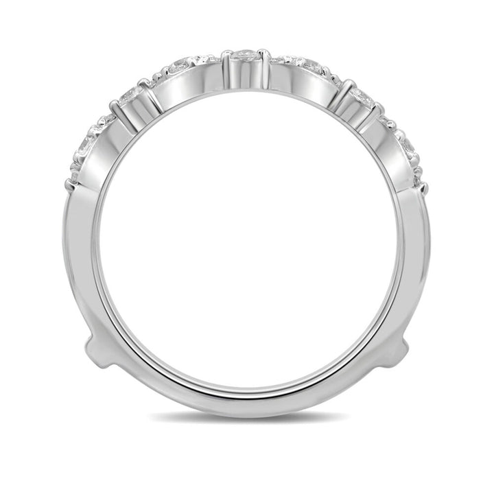 Diamond Ring Enhancer with Marquise Clusters in 14K White Gold (1/2 ct. tw.)