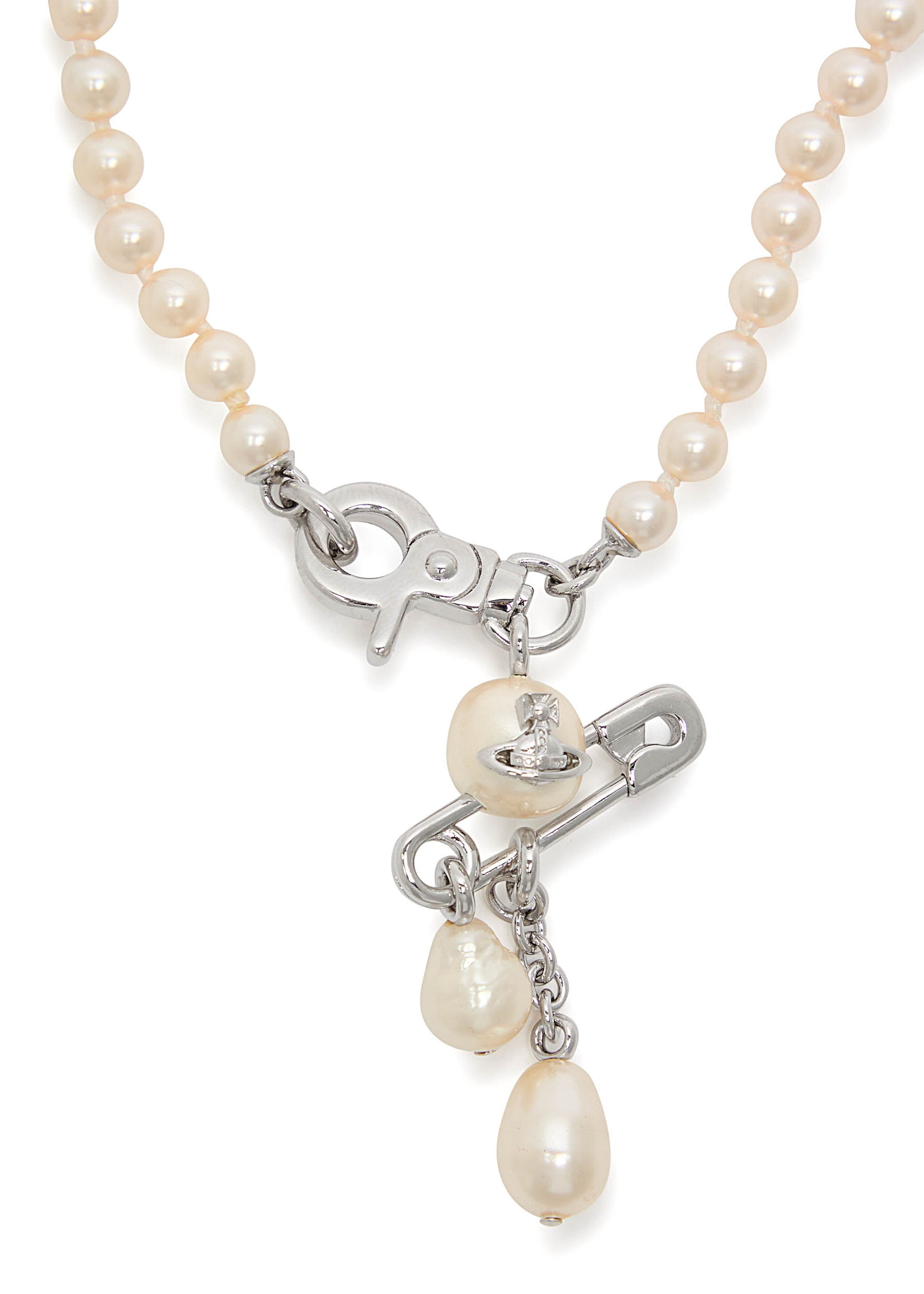 Claude small faux pearl necklace