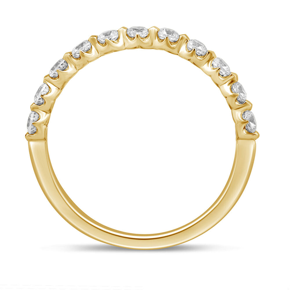 Diamond Anniversary Band with Shared Prongs in 14K Yellow Gold (1/2 ct. tw.)