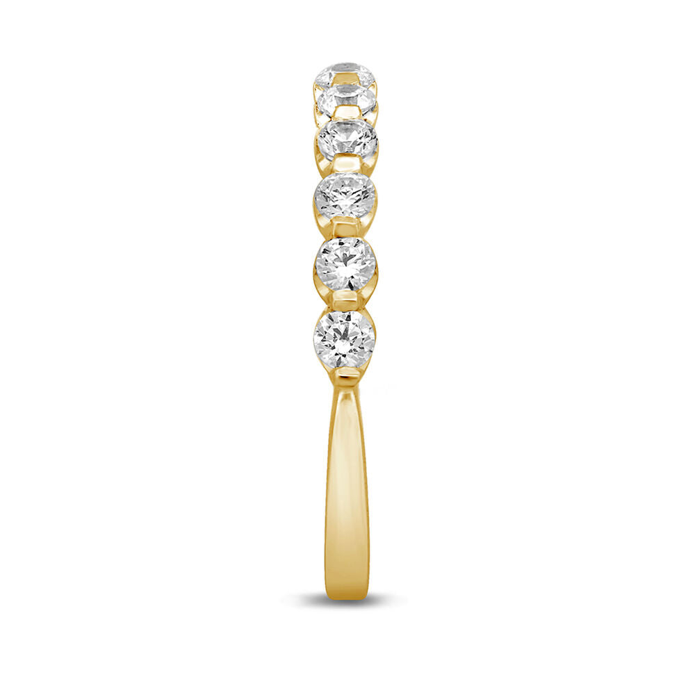 Diamond Anniversary Band with Shared Prongs in 14K Yellow Gold (1/2 ct. tw.)