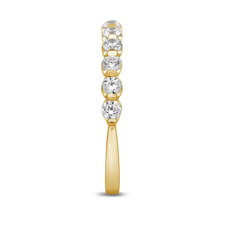 Diamond Anniversary Band with Shared Prongs in 14K Yellow Gold (1/2 ct. tw.)
