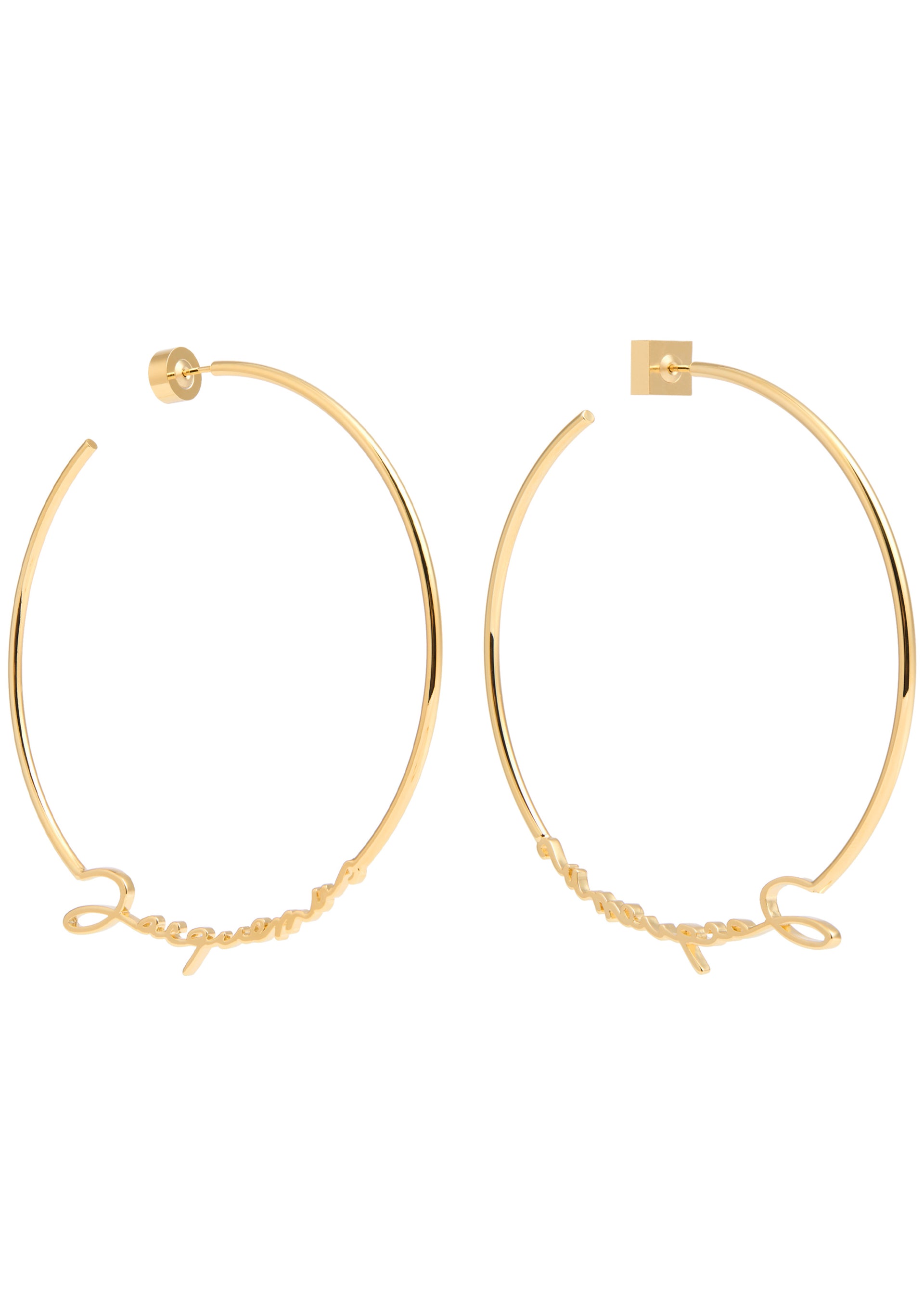 The Jacquemus logo hoop earrings