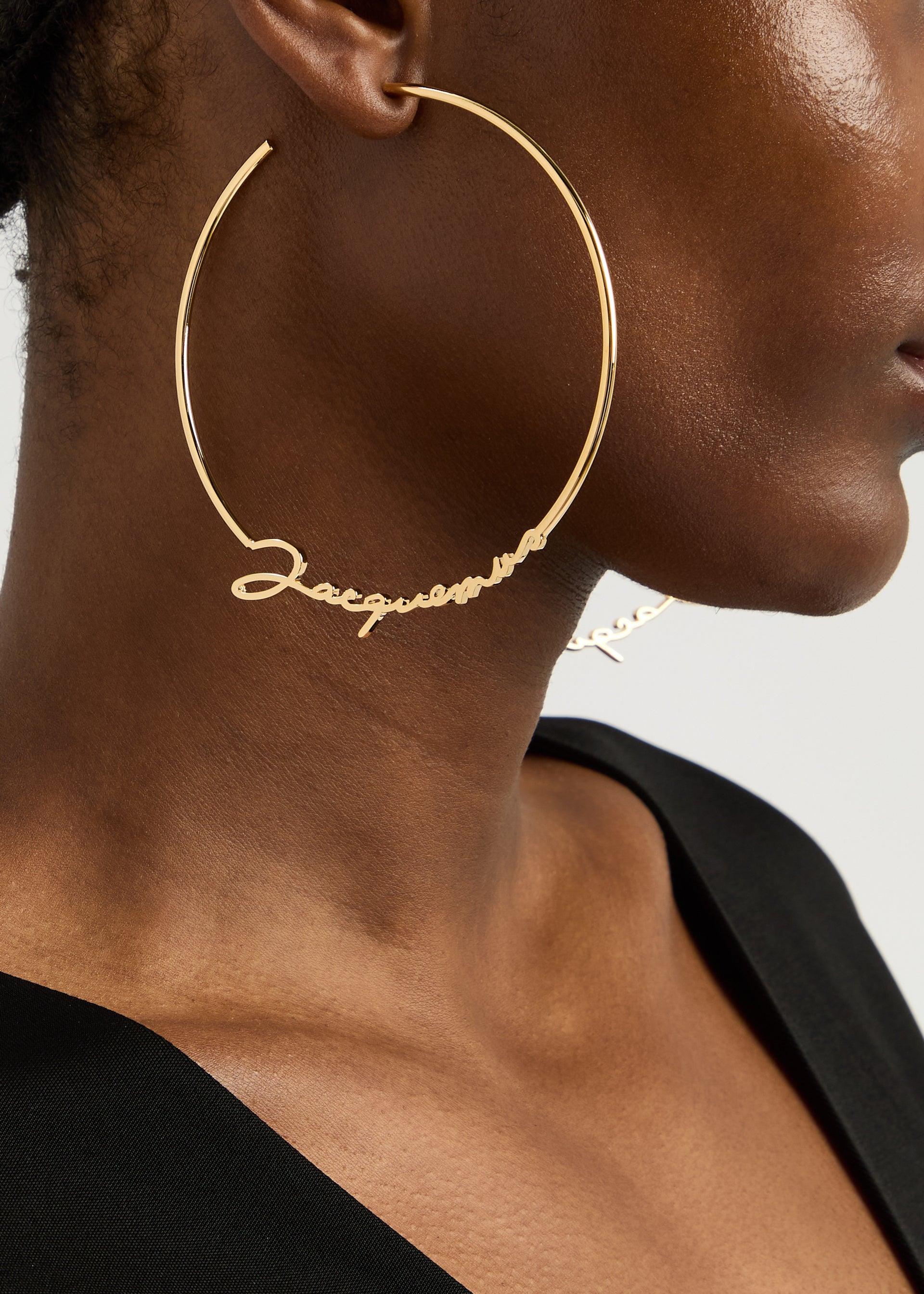 The Jacquemus logo hoop earrings