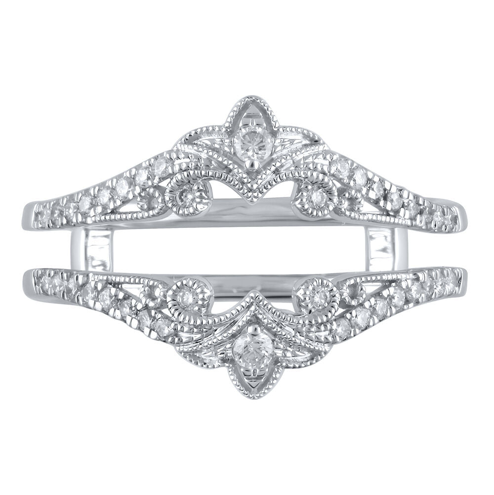1/4 ct. tw. Diamond Ring Enhancer in 10K White Gold