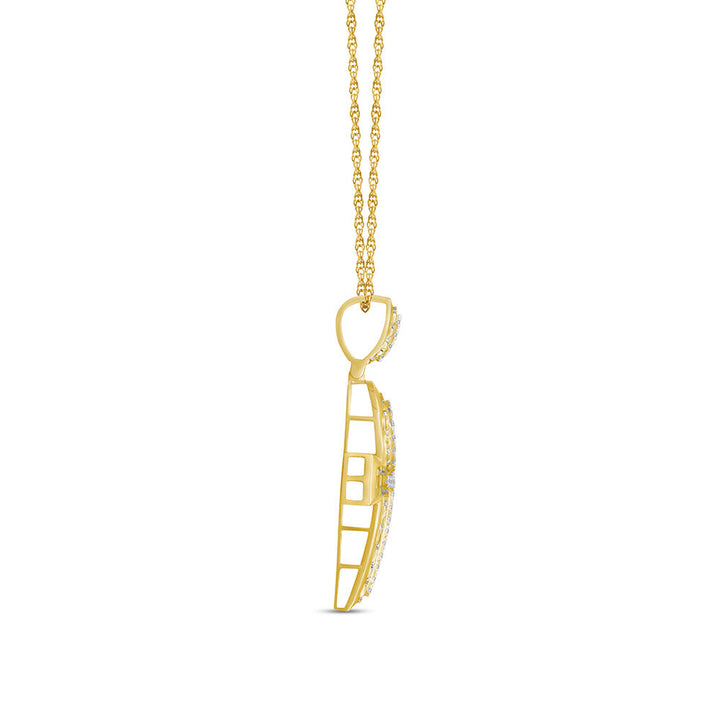 Diamond Ankh Pendant in 10K Yellow Gold (7/8 ct. tw.)