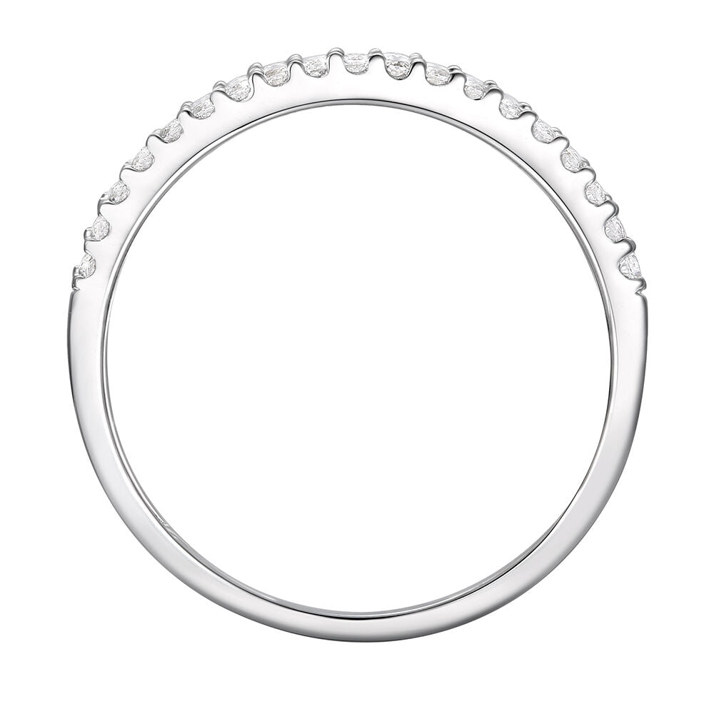 Diamond Four-Row Band in 10K White Gold (3/4 ct. tw.)