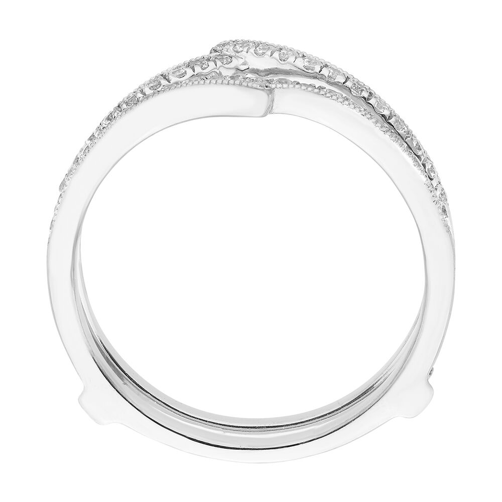 Diamond Contour Ring Enhancer in 14K White Gold (1/3 ct. tw.)