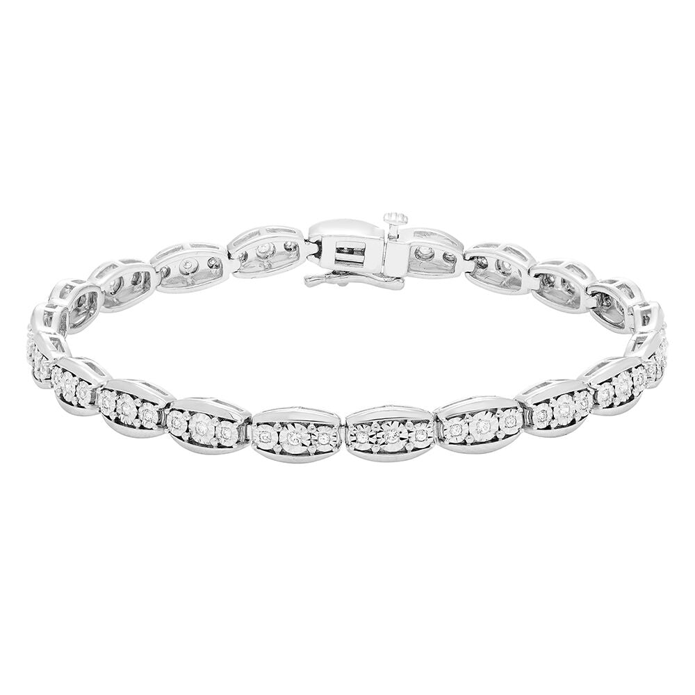 Diamond Bracelet in Sterling Silver (1/2 ct. tw.)