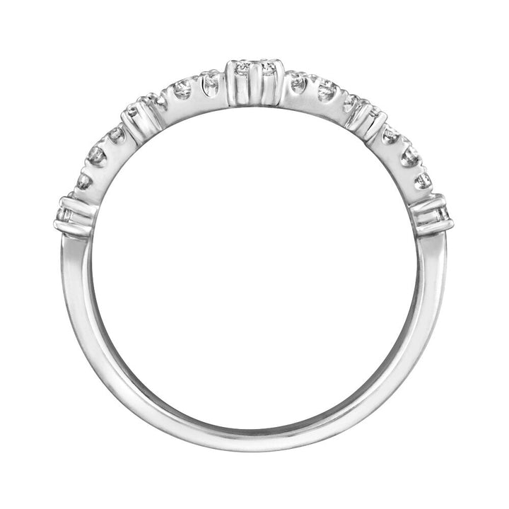 Chevron Diamond Band in 14K White Gold (1/4 ct. tw.)