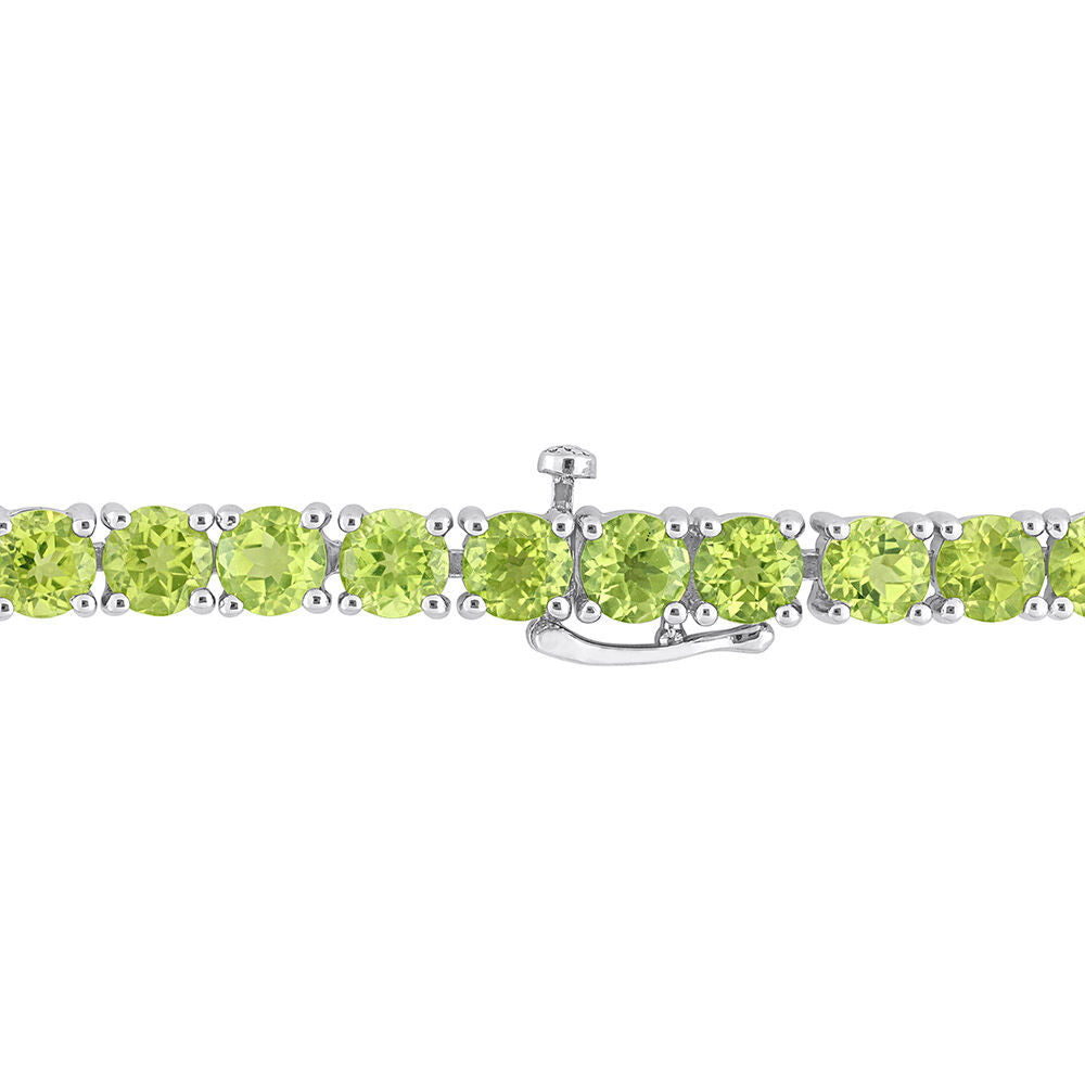 Peridot Bracelet in Sterling Silver