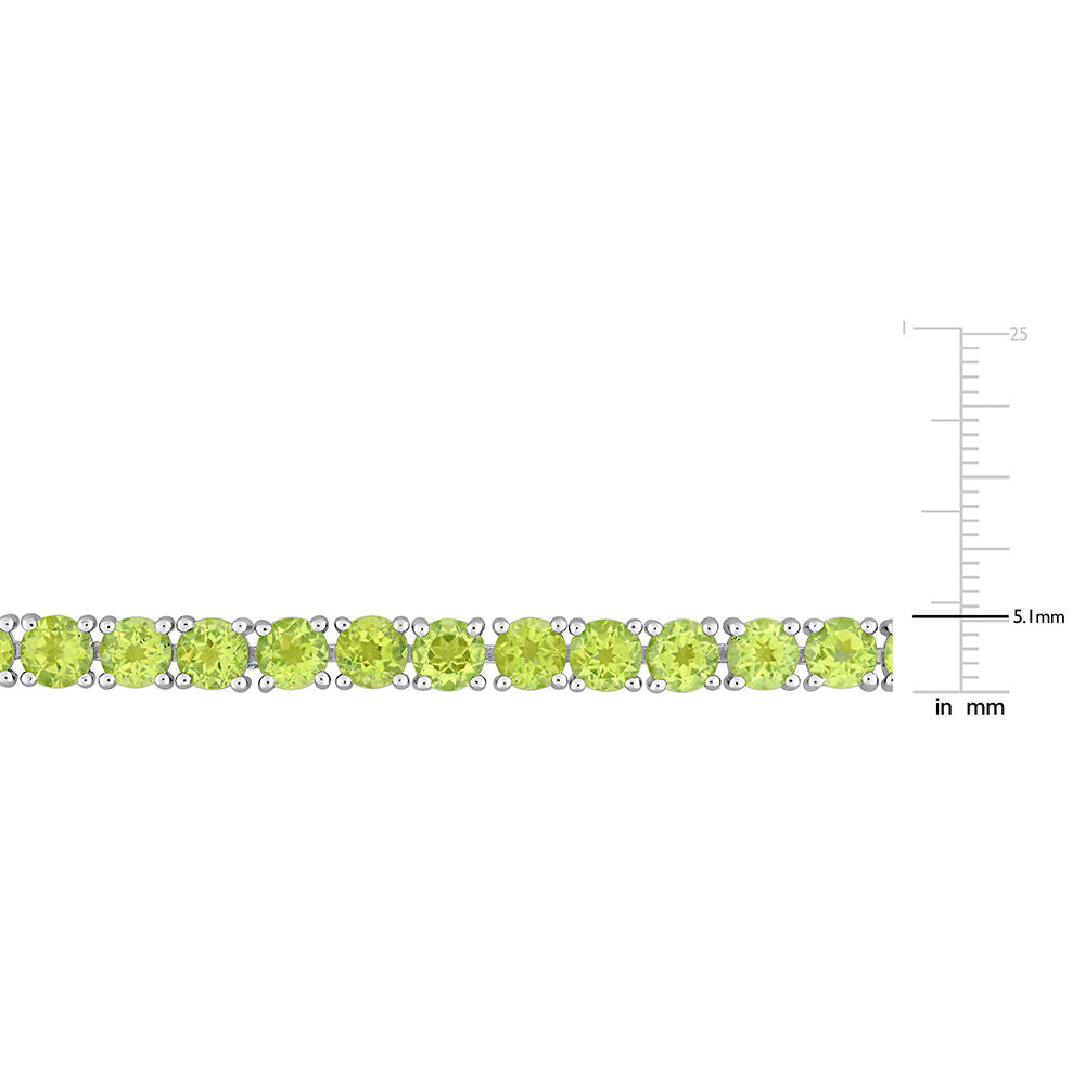 Peridot Bracelet in Sterling Silver