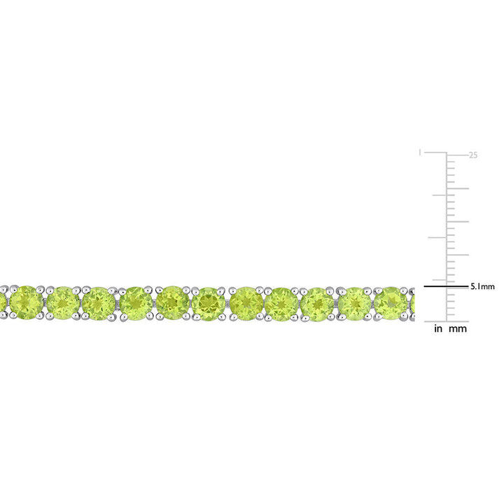 Peridot Bracelet in Sterling Silver