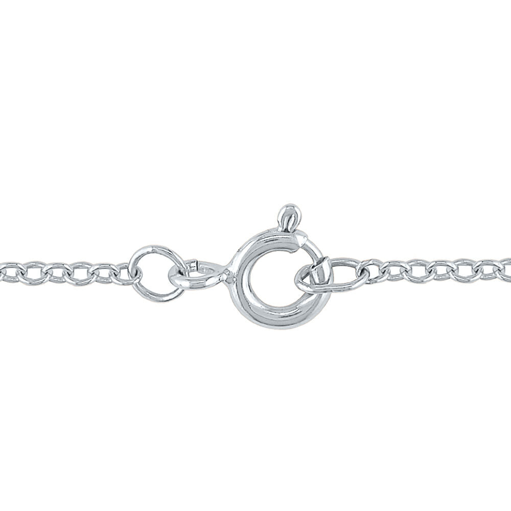 Diamond Accent Knot Pendant in Sterling Silver