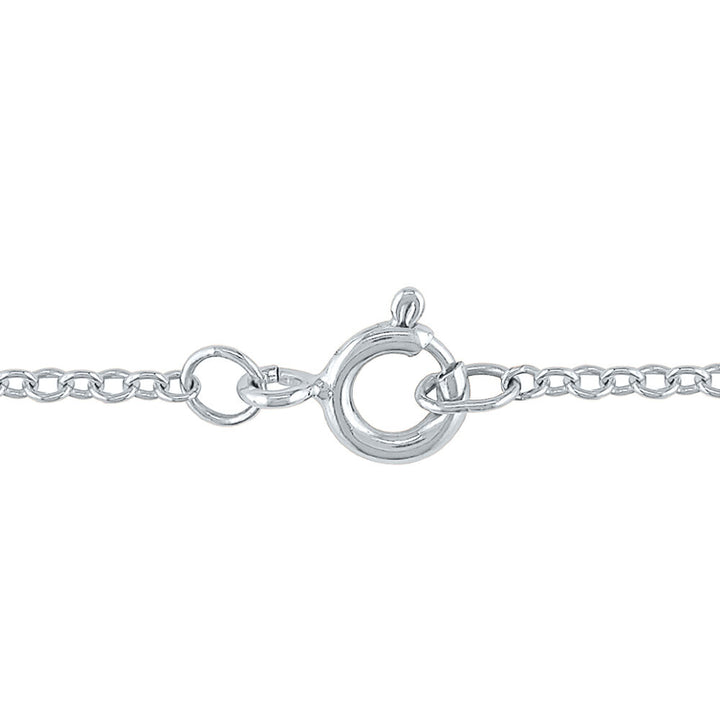 Diamond Accent Knot Pendant in Sterling Silver