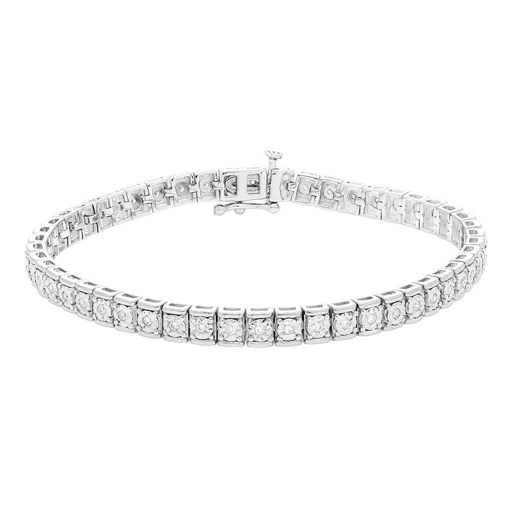 Diamond Bracelet in Sterling Silver (1/2 ct. tw.)