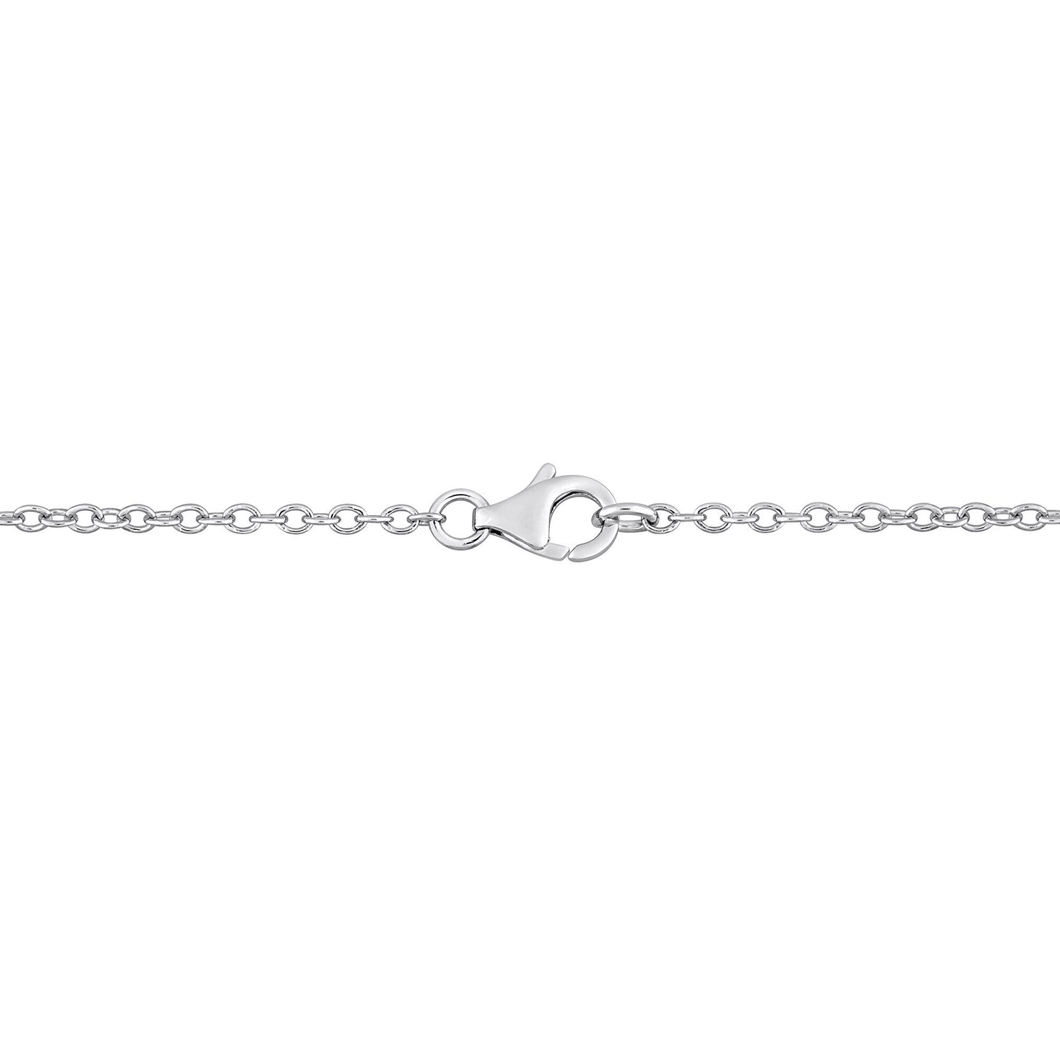 Moissanite Necklace in Sterling Silver