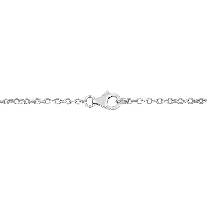 Moissanite Necklace in Sterling Silver