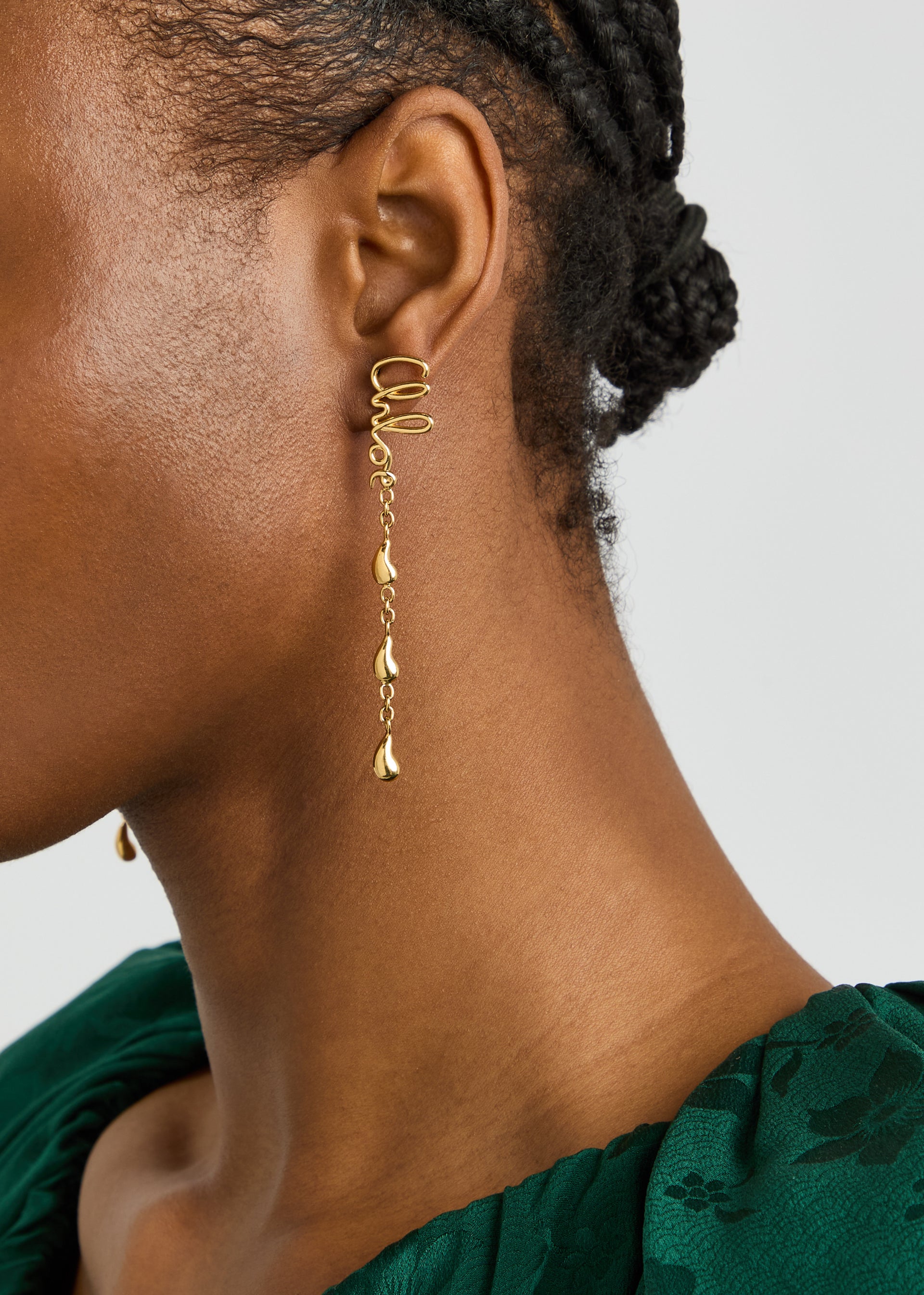 Iconic logo drop earrings