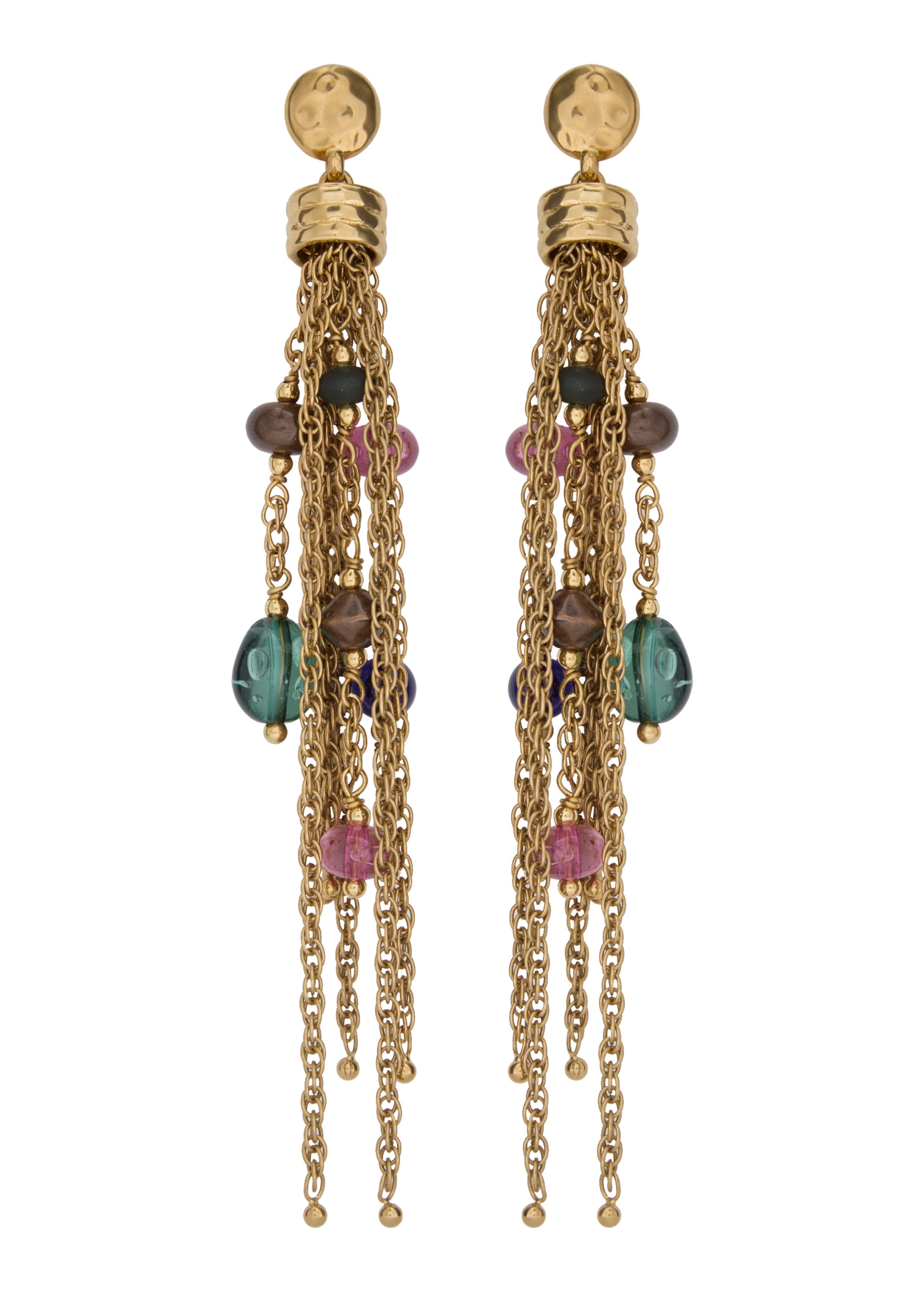 The Pompoms tassel drop earrings