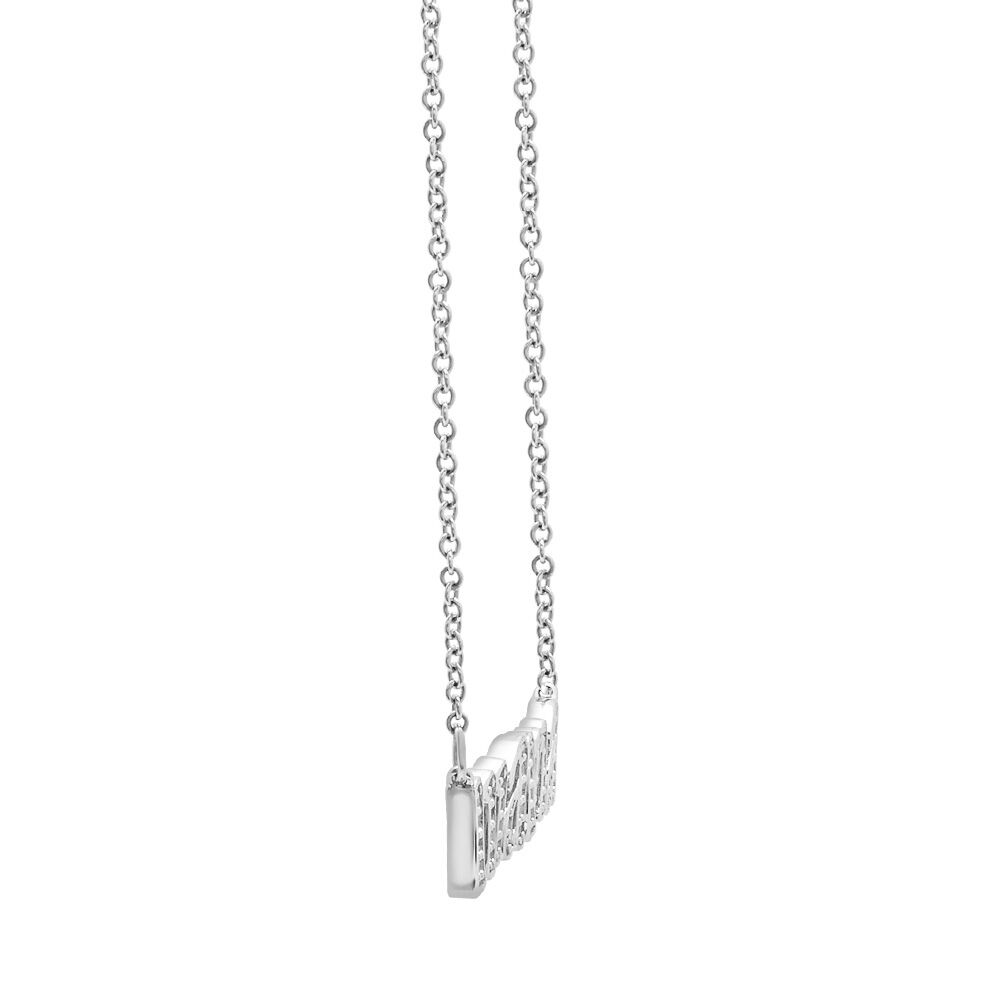 Diamond “MAMA” Necklace in Sterling Silver (1/7 ct. tw.)